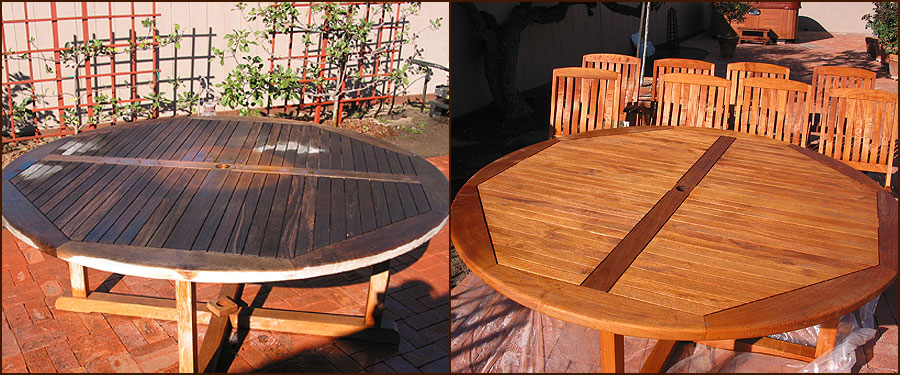 Indiana Deck Furniture Refinishing Teak Cedar Redwood Or Pine