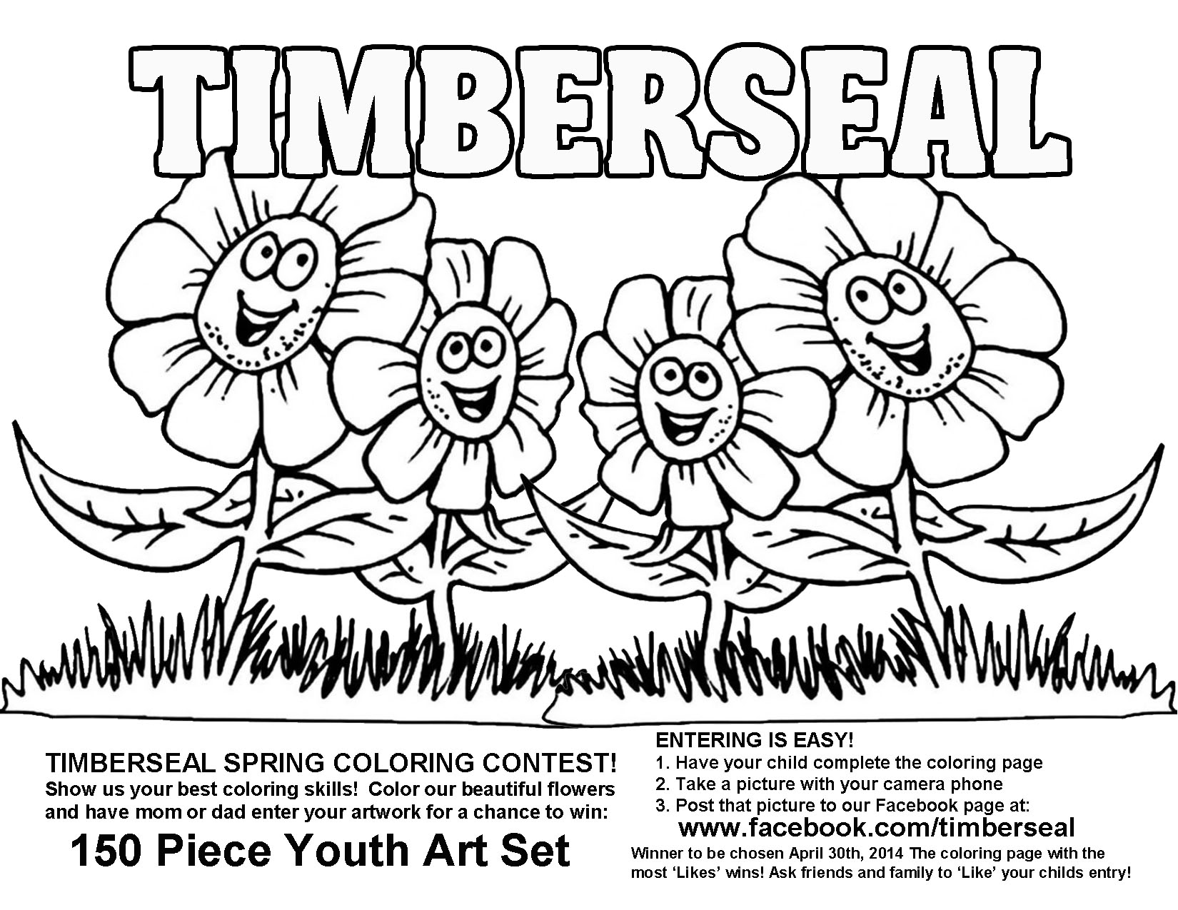 timberseal blog, coloring page contest valpo