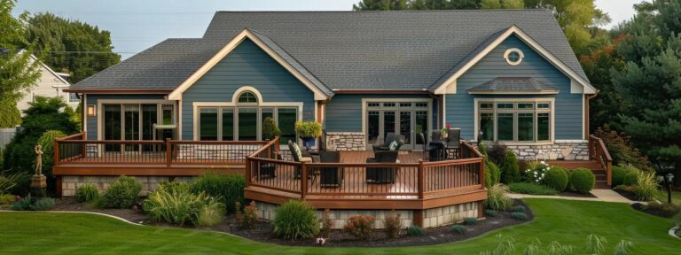 Deck stain colors and application techniques featured in Lake County, Indiana.