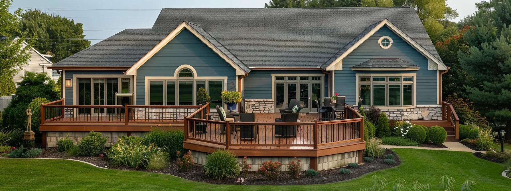 Deck stain colors and application techniques featured in Lake County, Indiana.