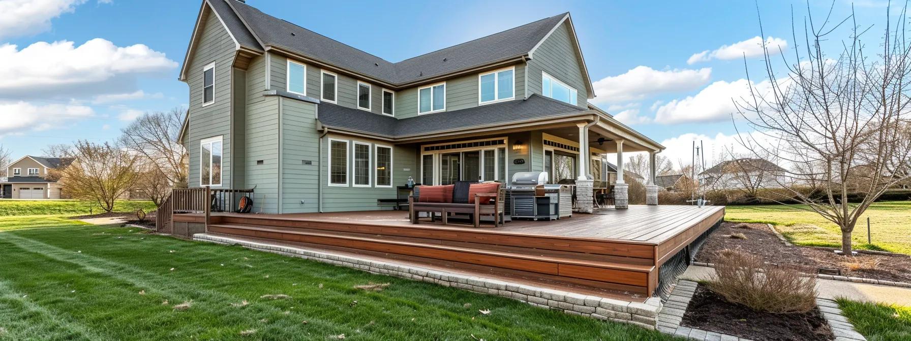 Image of deck stains showcasing transparent, semi-transparent, and solid options for Lake County properties.