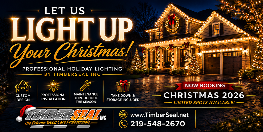 Northwest Indiana Holiday Lighting Installation by TimberSeal Inc